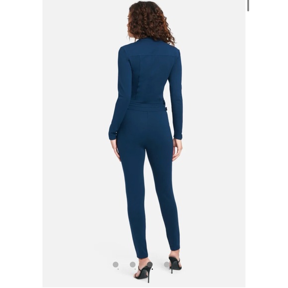 BEBE - Zip Front Jumpsuit - Picture 2 of 4